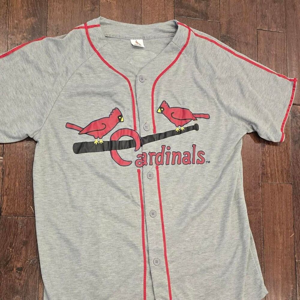 Gray St. Louis Cardinals AT&T SGA Throwback MLB Baseball Jersey Size Medium